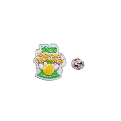주문 2025 UV Printing Summer Badge with Butterfly Clutch Essential Item for Your Marketing Plan 온라인 제조